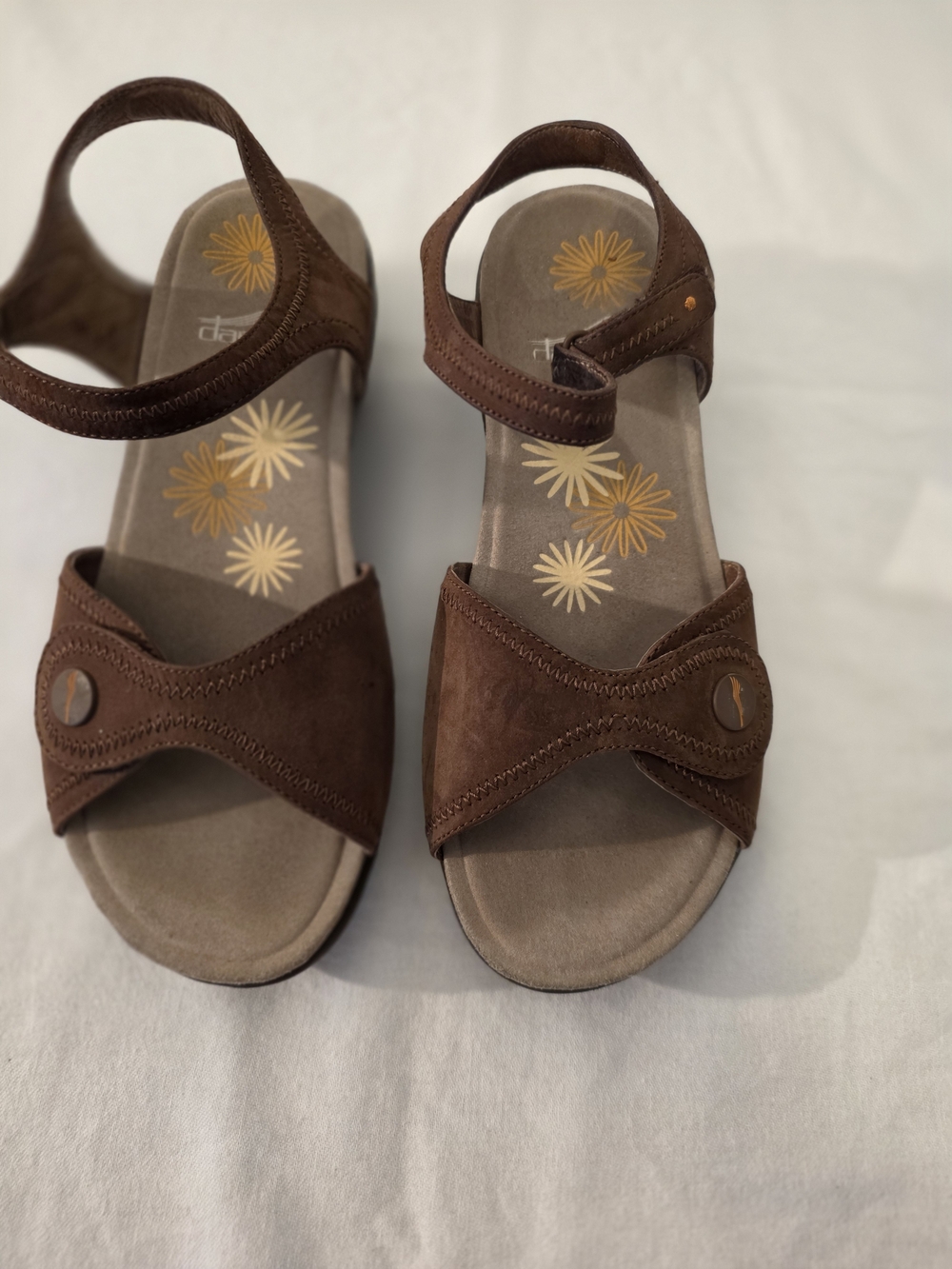 Dansko Comfortable Brown Women's Ankle-Strap Sandals